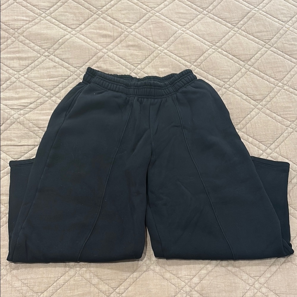 black zara sweatpants